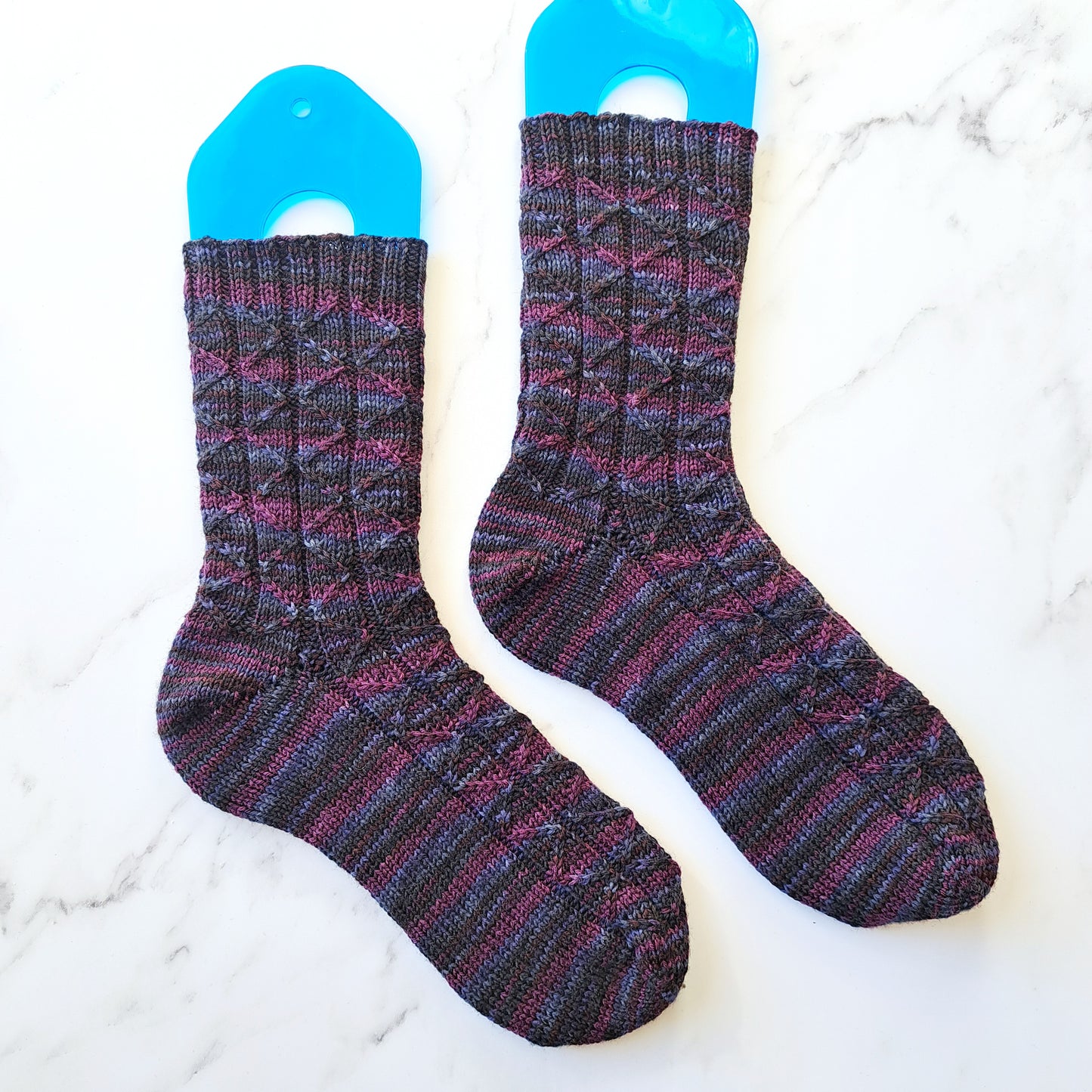 Handknit socks, Women's Med (US shoe sizes 7-9.5) or Men's Sm (US shoe sizes 6-8.5)