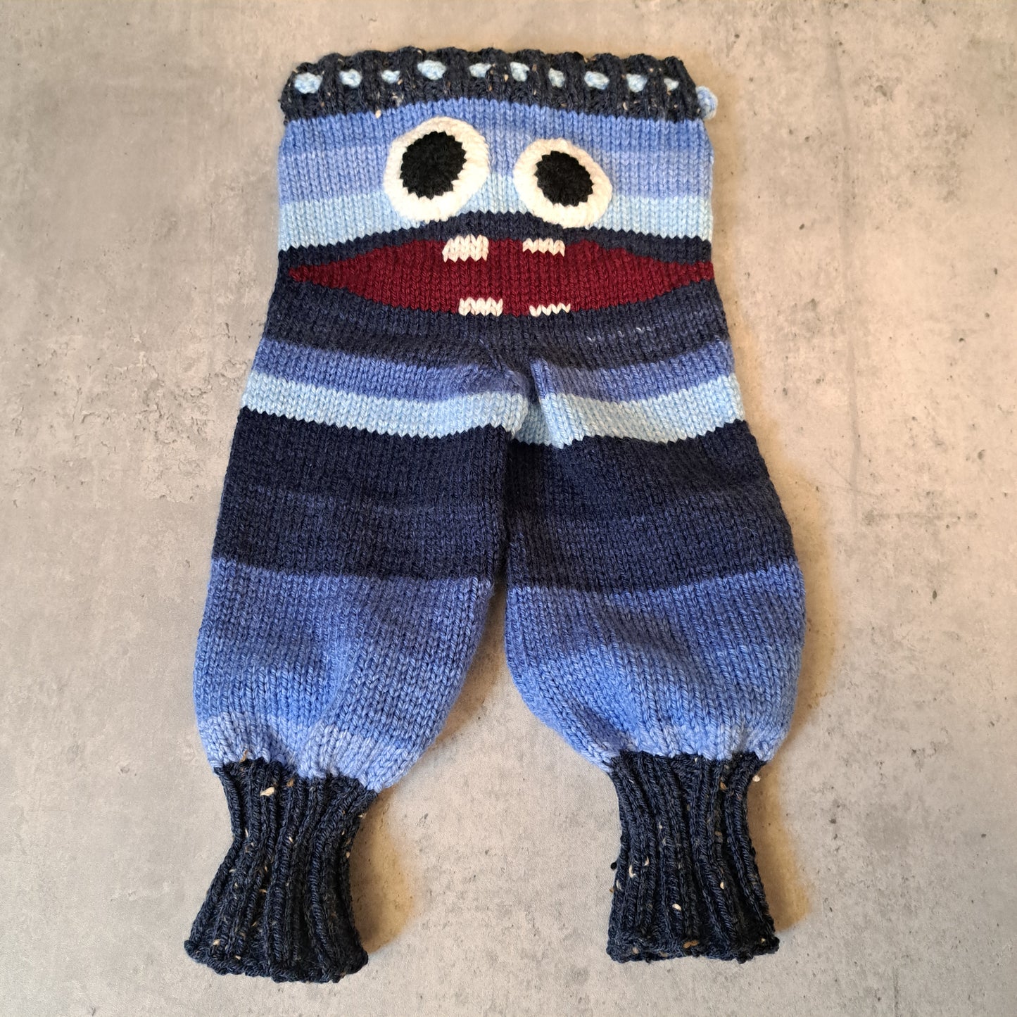 Handknit Monster Pants - 9-12 months size (25-01)