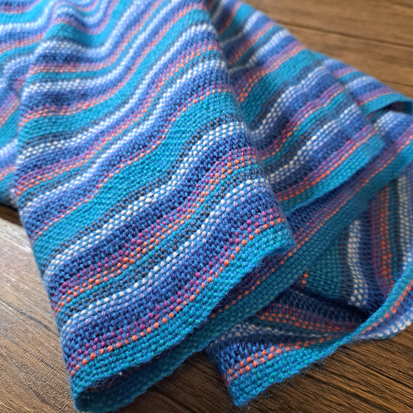 Handwoven Electric Blue+ Lightweight Scarf