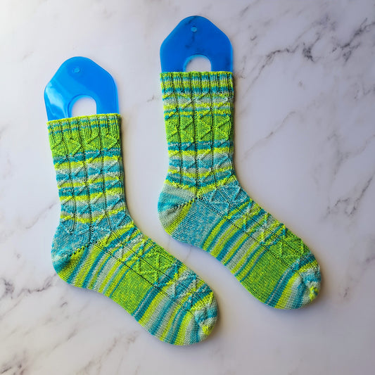 Handknit socks, Women's Med (US shoe sizes 7-9.5) or Men's Sm (US shoe sizes 6-8.5)