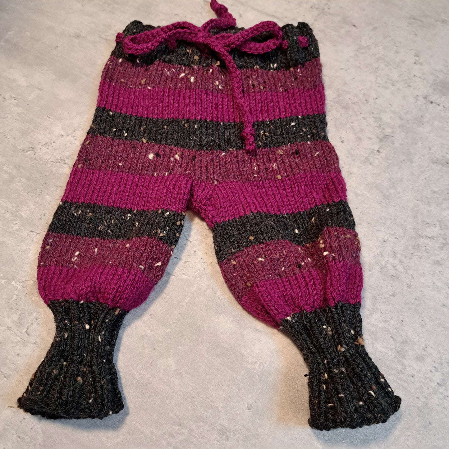 Handknit Monster Pants - 0-3 months size (24-04)