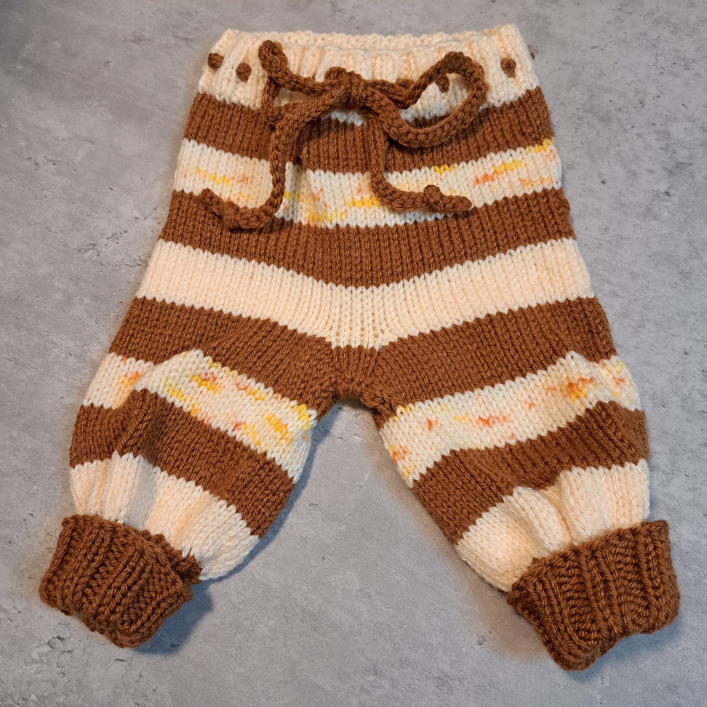 Handknit Monster Pants - 0-3 months size (24-05)