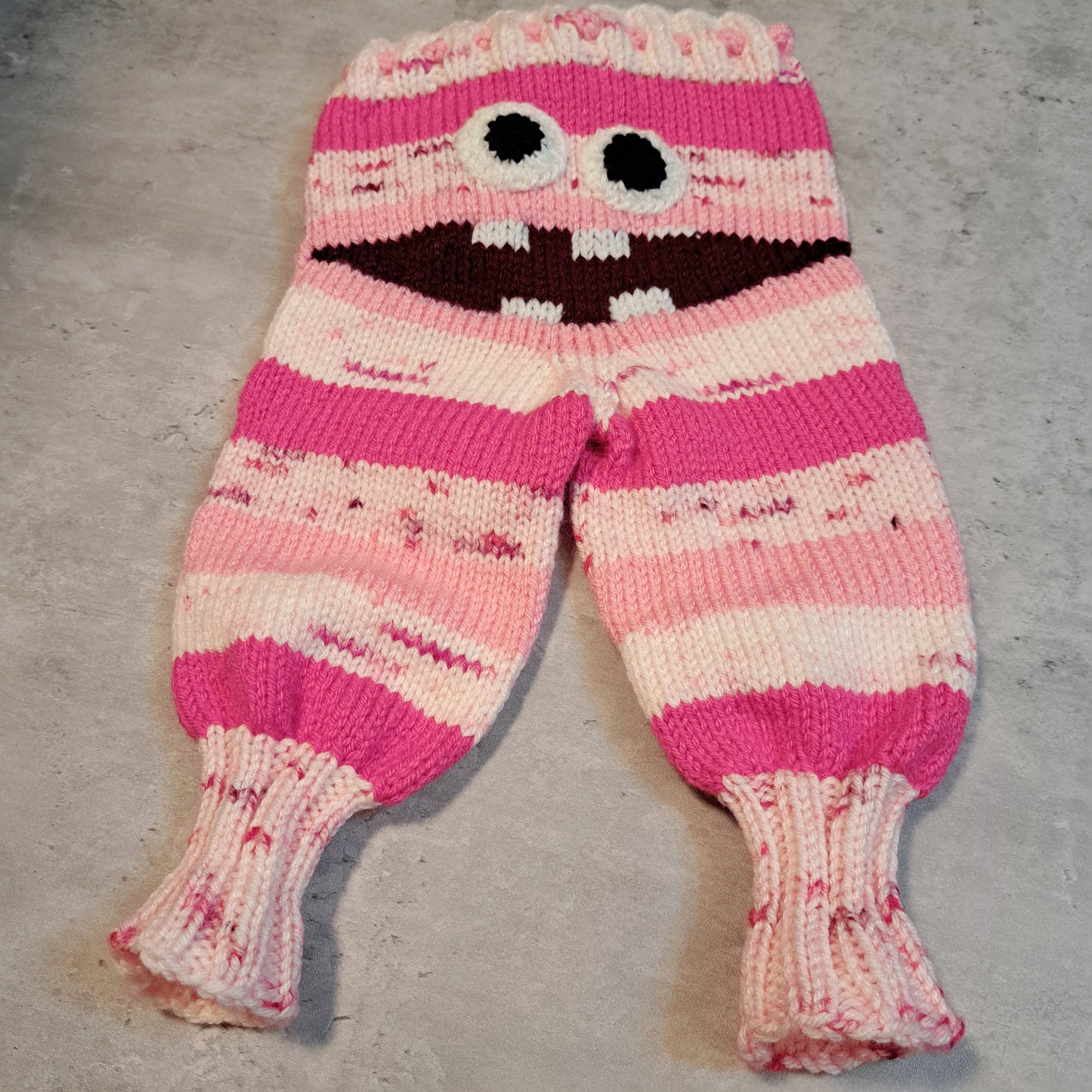 Handknit Monster Pants - 3-6 months size (23-03)