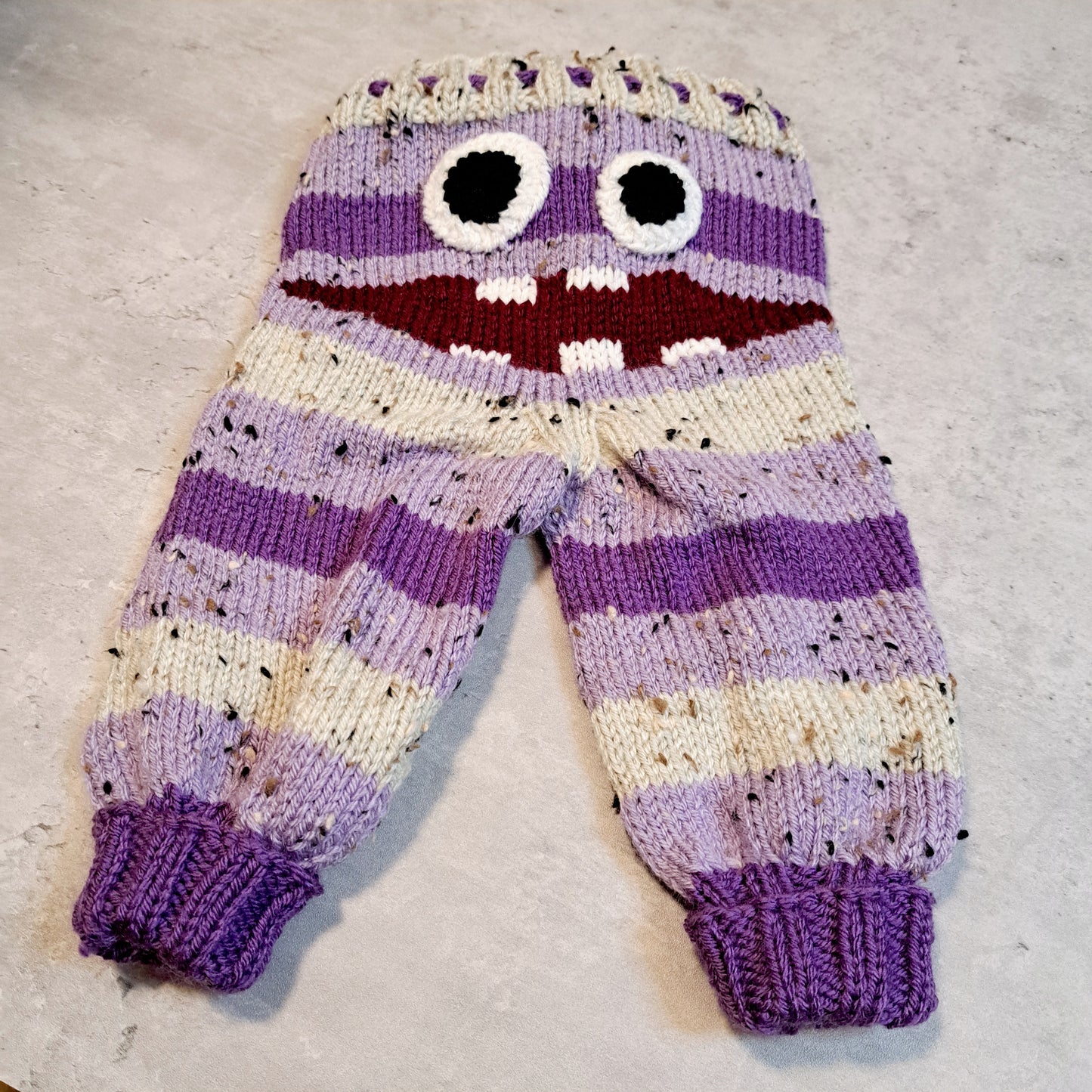 Handknit Monster Pants - 3-6 months size (24-02)