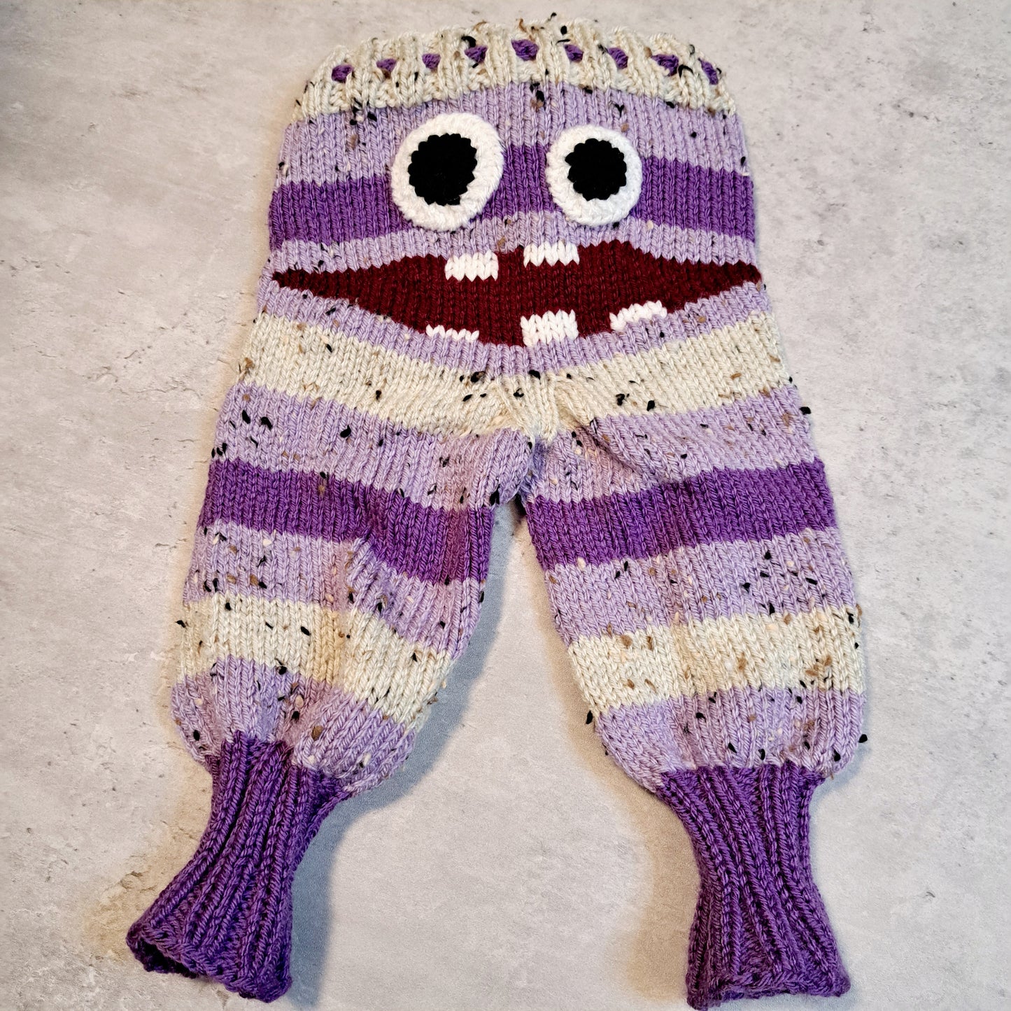 Handknit Monster Pants - 3-6 months size (24-02)