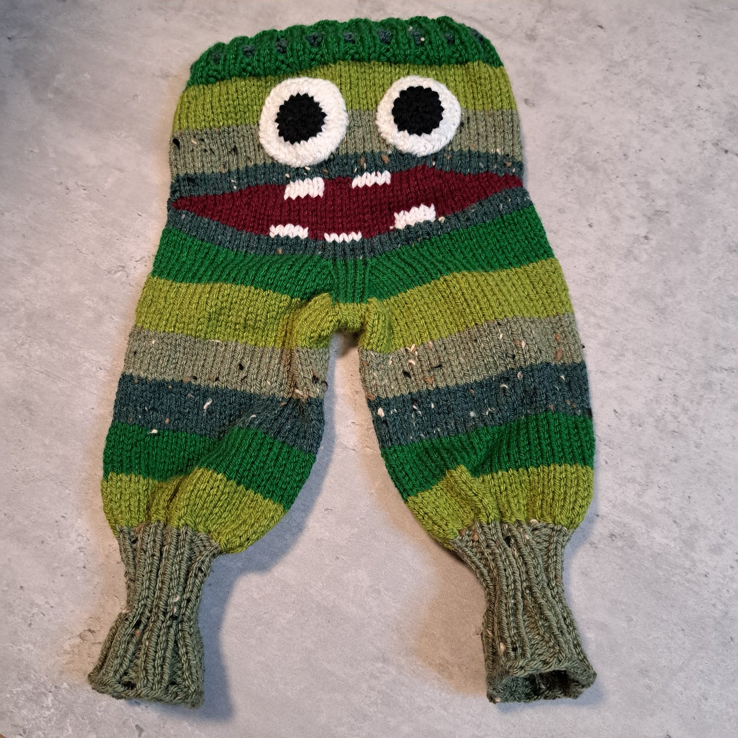 Handknit Monster Pants - 3-6 months size (24-03)