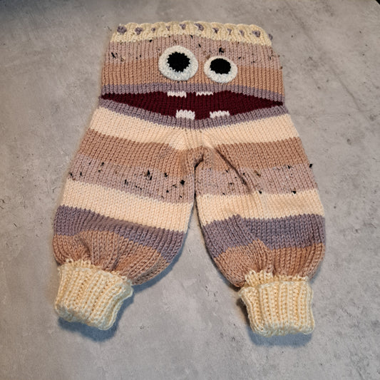 Handknit Monster Pants - 6-9 months size (23-04)