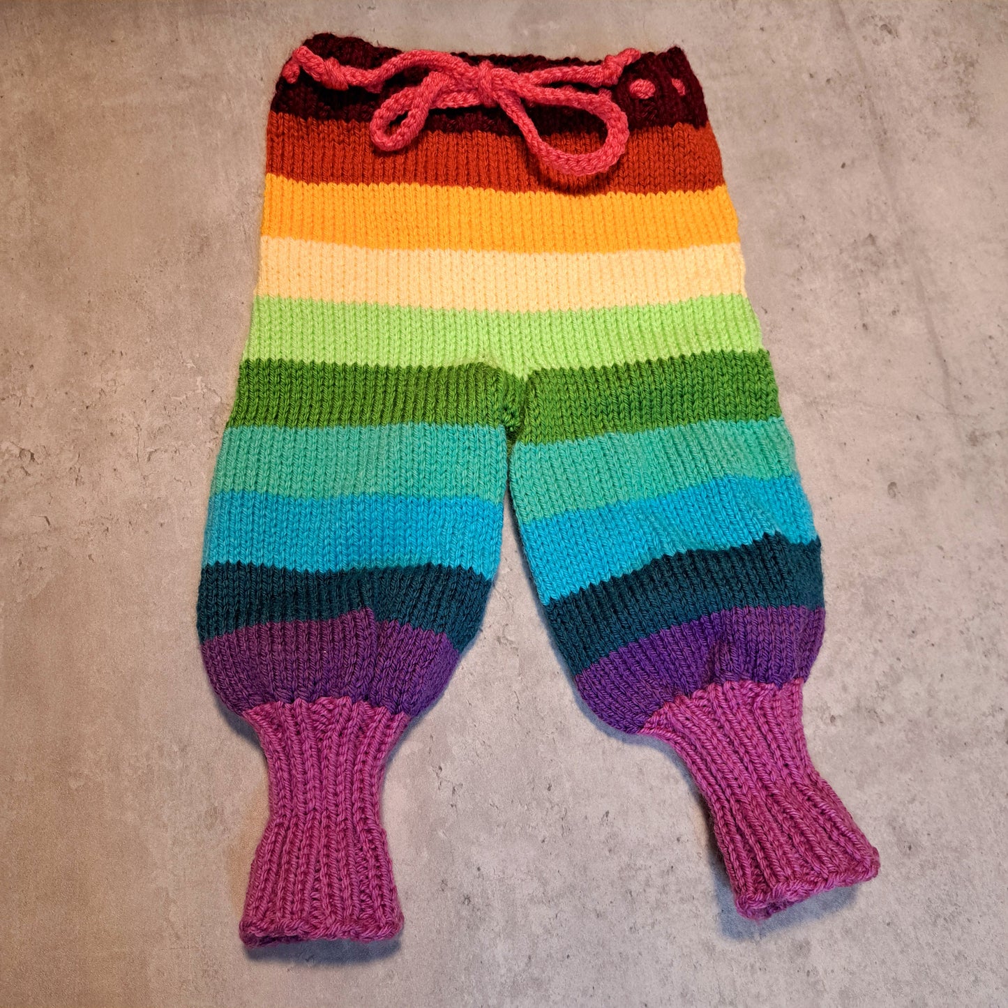 Handknit Monster Pants - 6-9 months size (24-01)