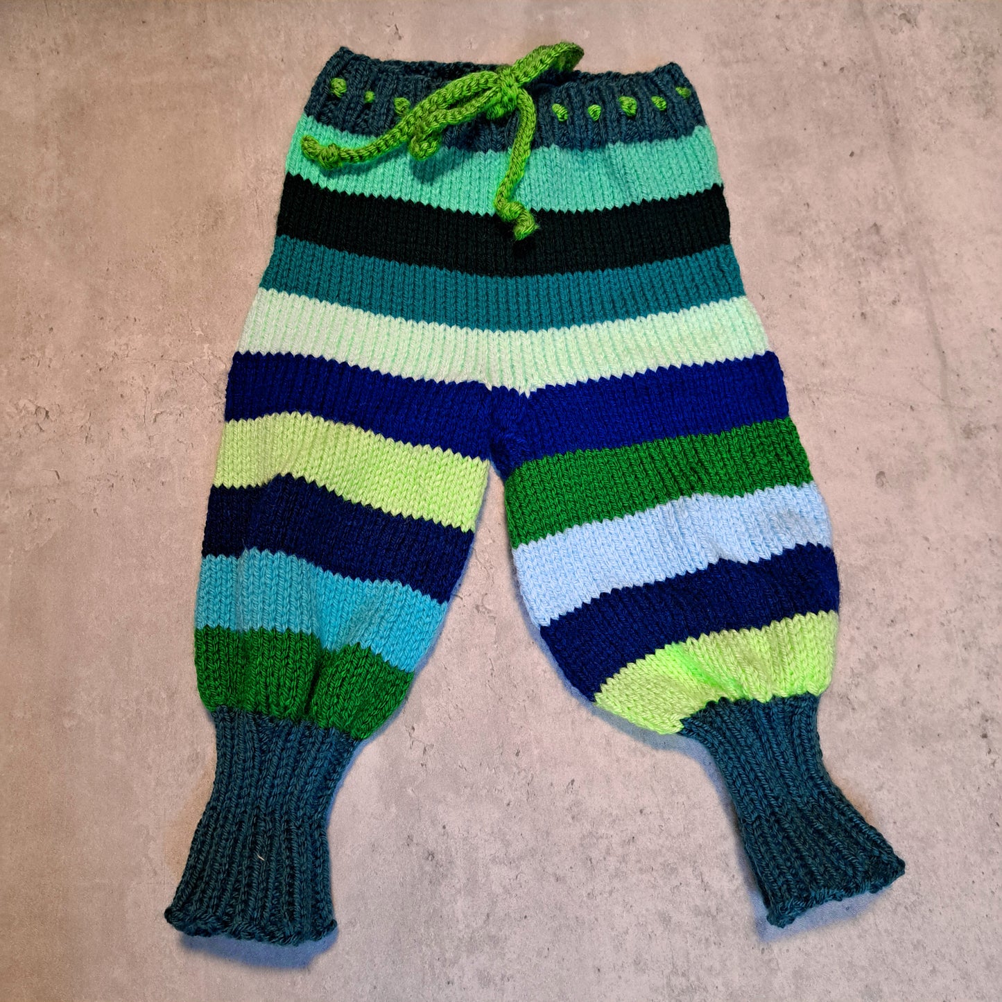Handknit Monster Pants - 6-9 months size (24-02)