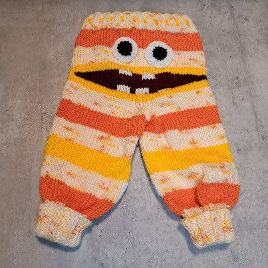 Handknit Monster Pants - 6-9 months size (24-03)