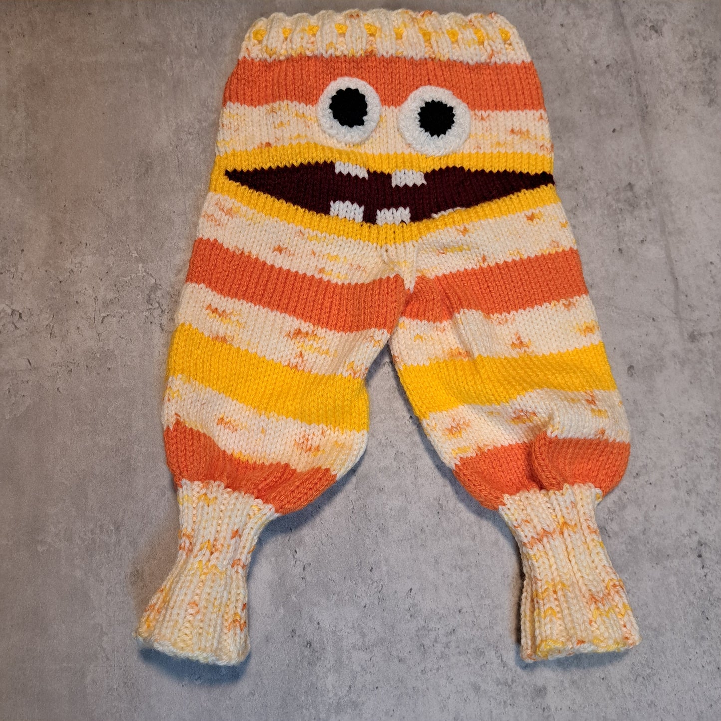 Handknit Monster Pants - 6-9 months size (24-03)