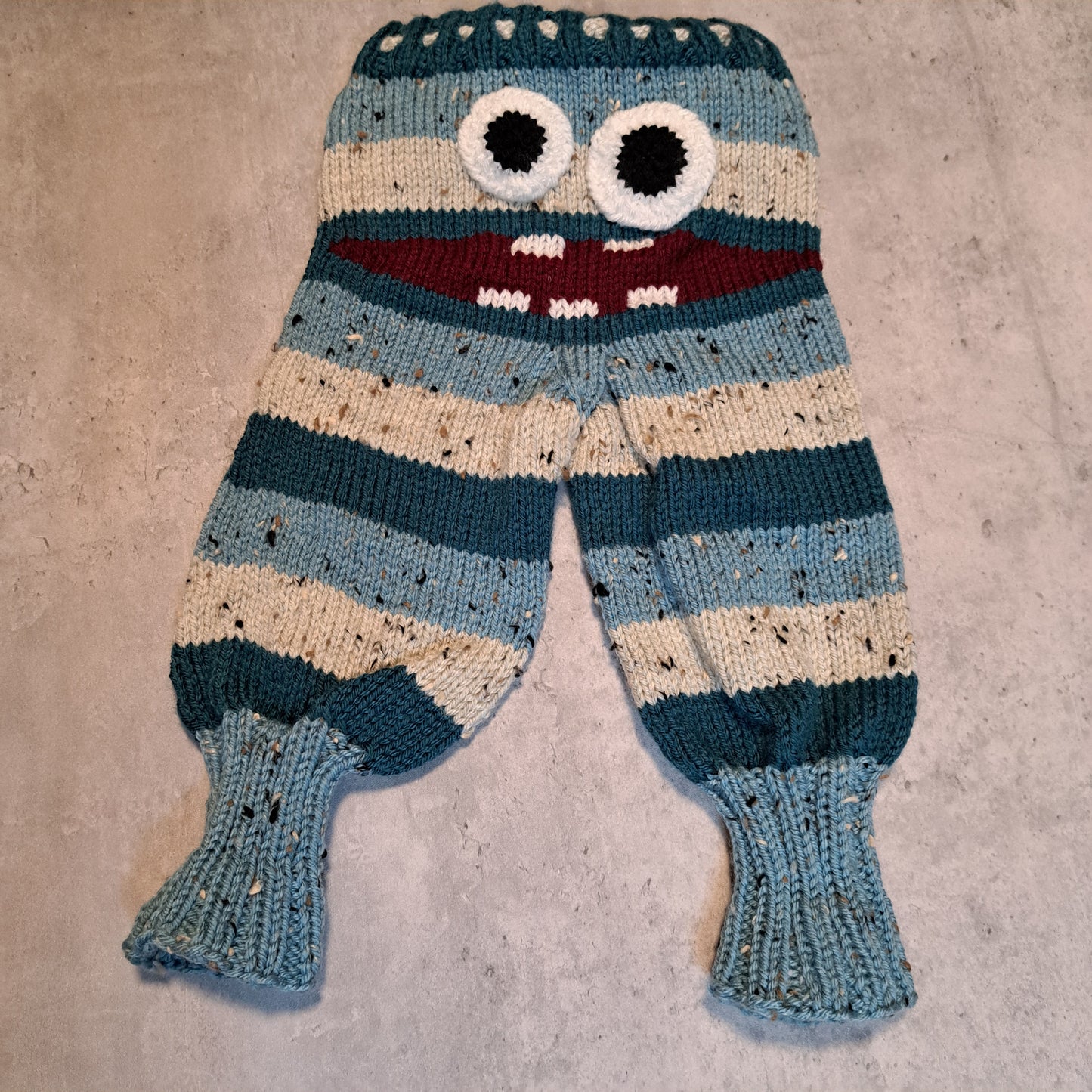 Handknit Monster Pants - 6-9 months size (24-04)