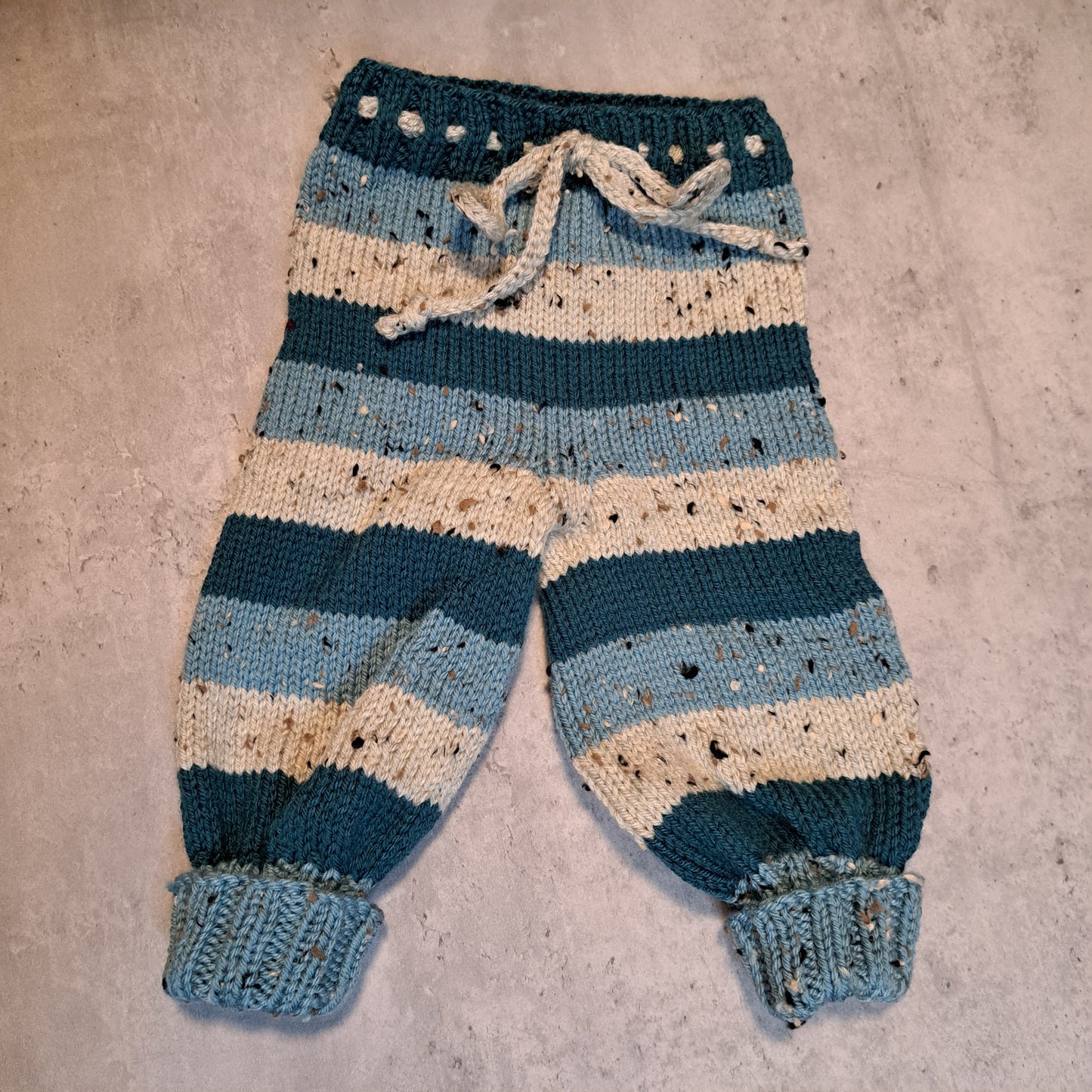 Handknit Monster Pants - 6-9 months size (24-04)