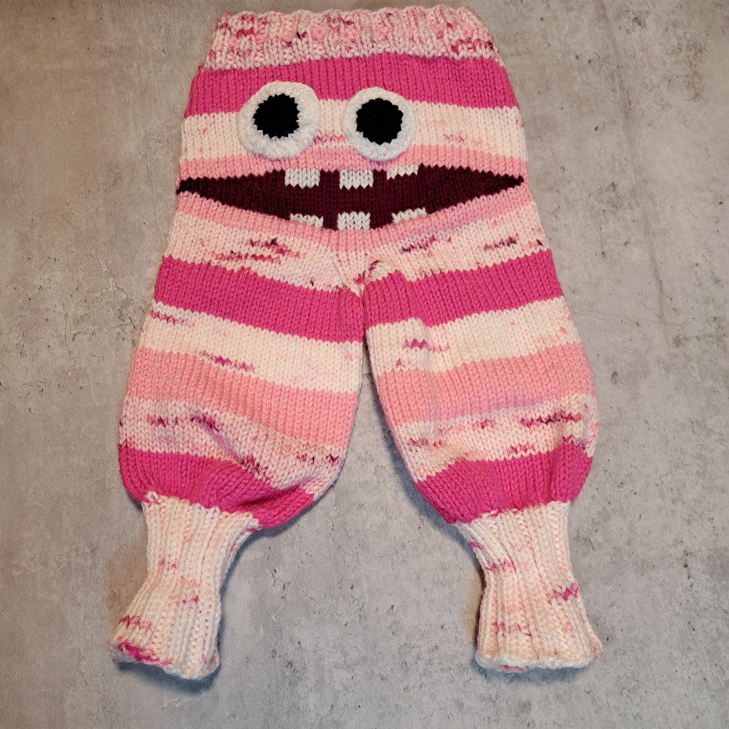 Handknit Monster Pants - 6-9 months size (24-05)