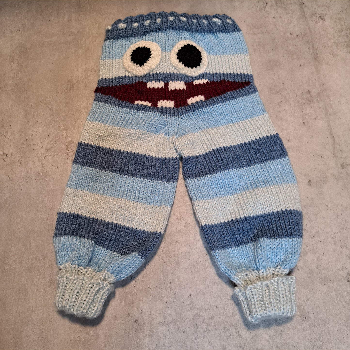 Handknit Monster Pants - 9-12 months size (23-02)