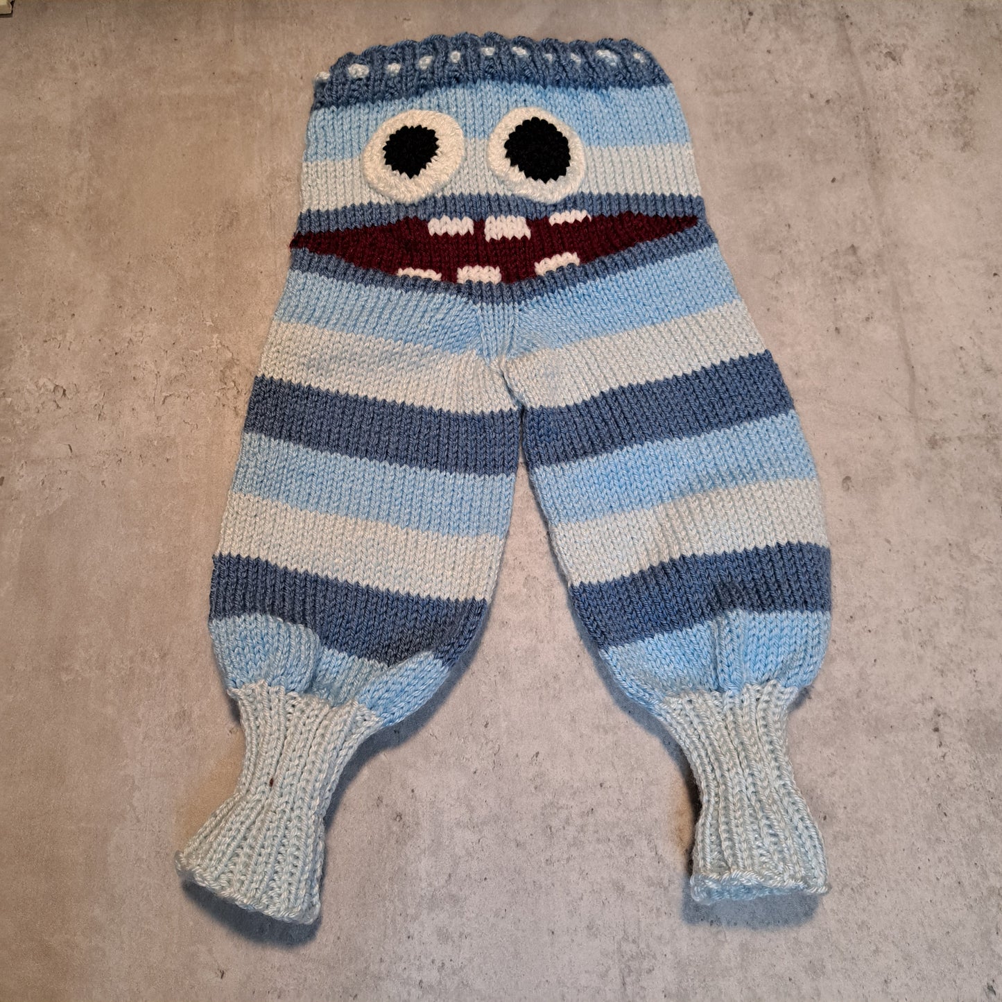 Handknit Monster Pants - 9-12 months size (23-02)