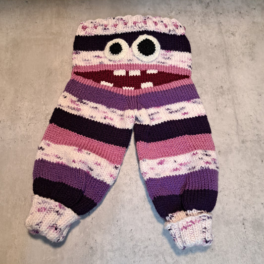 Handknit Monster Pants - 9-12 months size (23-04)