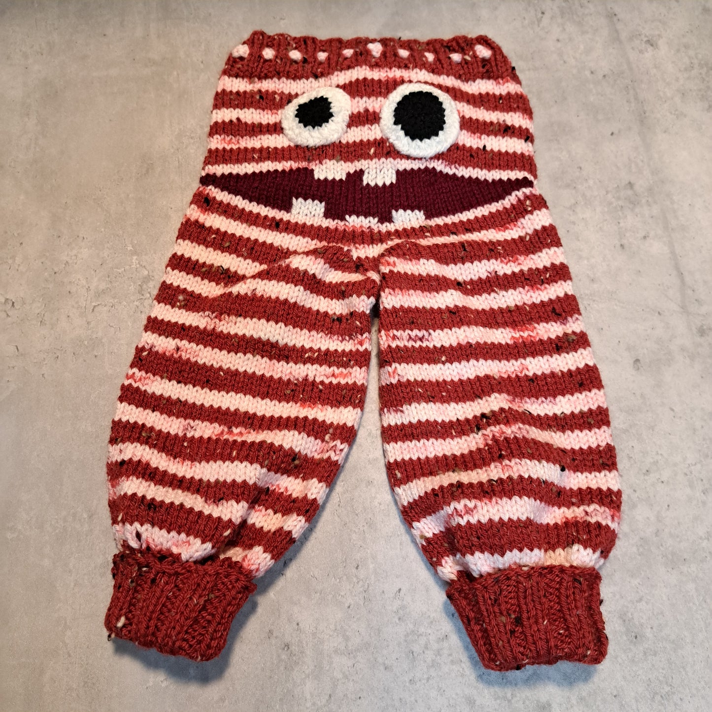 Handknit Monster Pants - 9-12 months size (24-01)