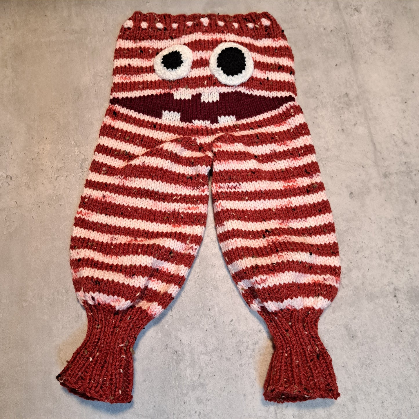 Handknit Monster Pants - 9-12 months size (24-01)