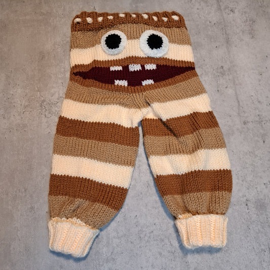 Handknit Monster Pants - 9-12 months size (24-03)