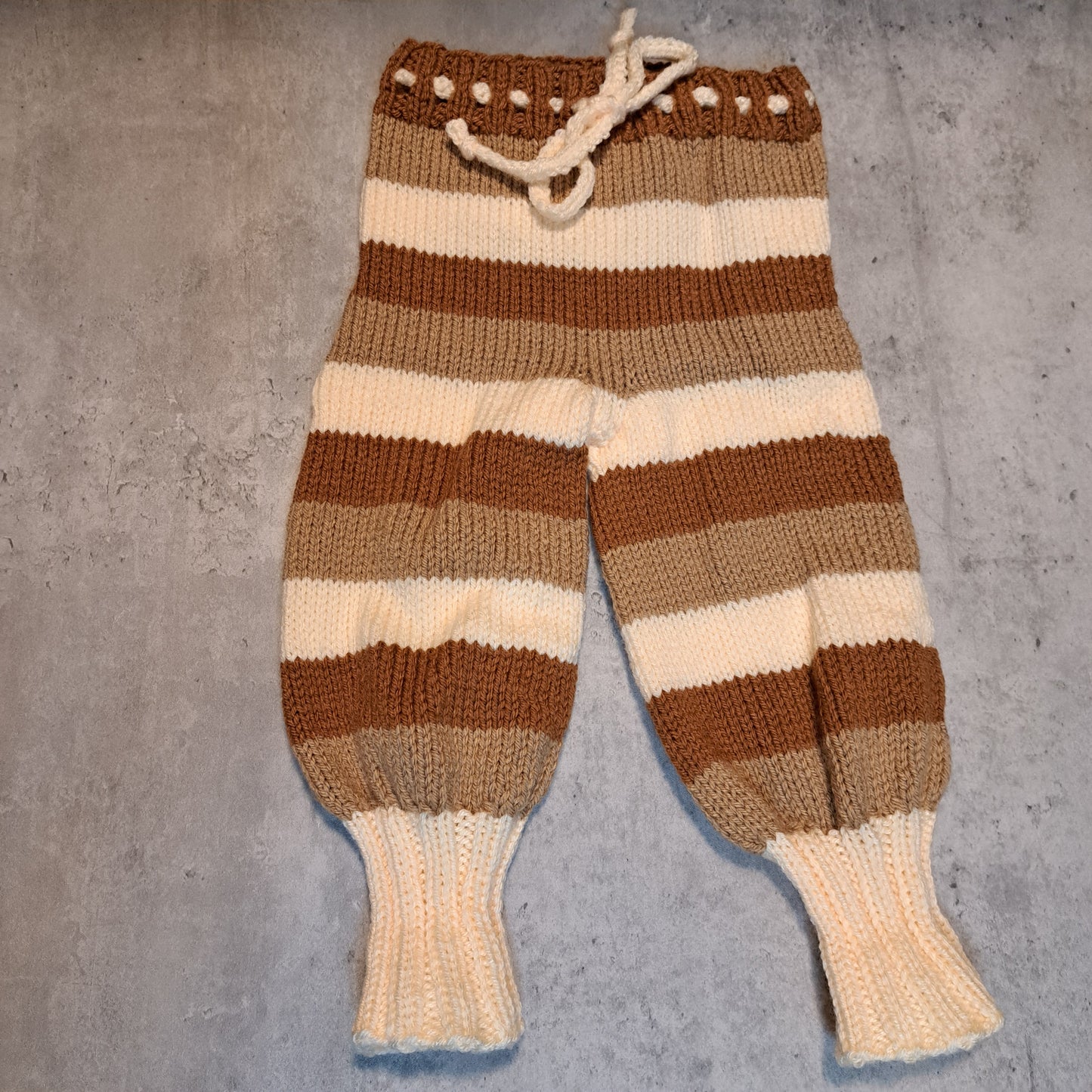 Handknit Monster Pants - 9-12 months size (24-03)