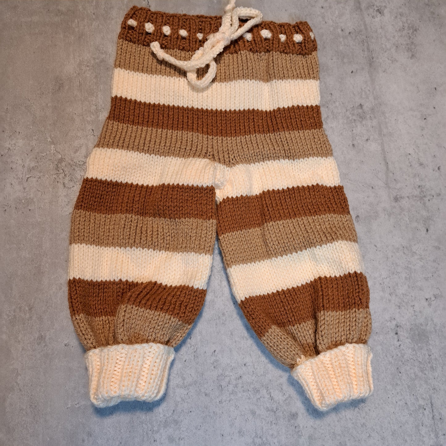 Handknit Monster Pants - 9-12 months size (24-03)