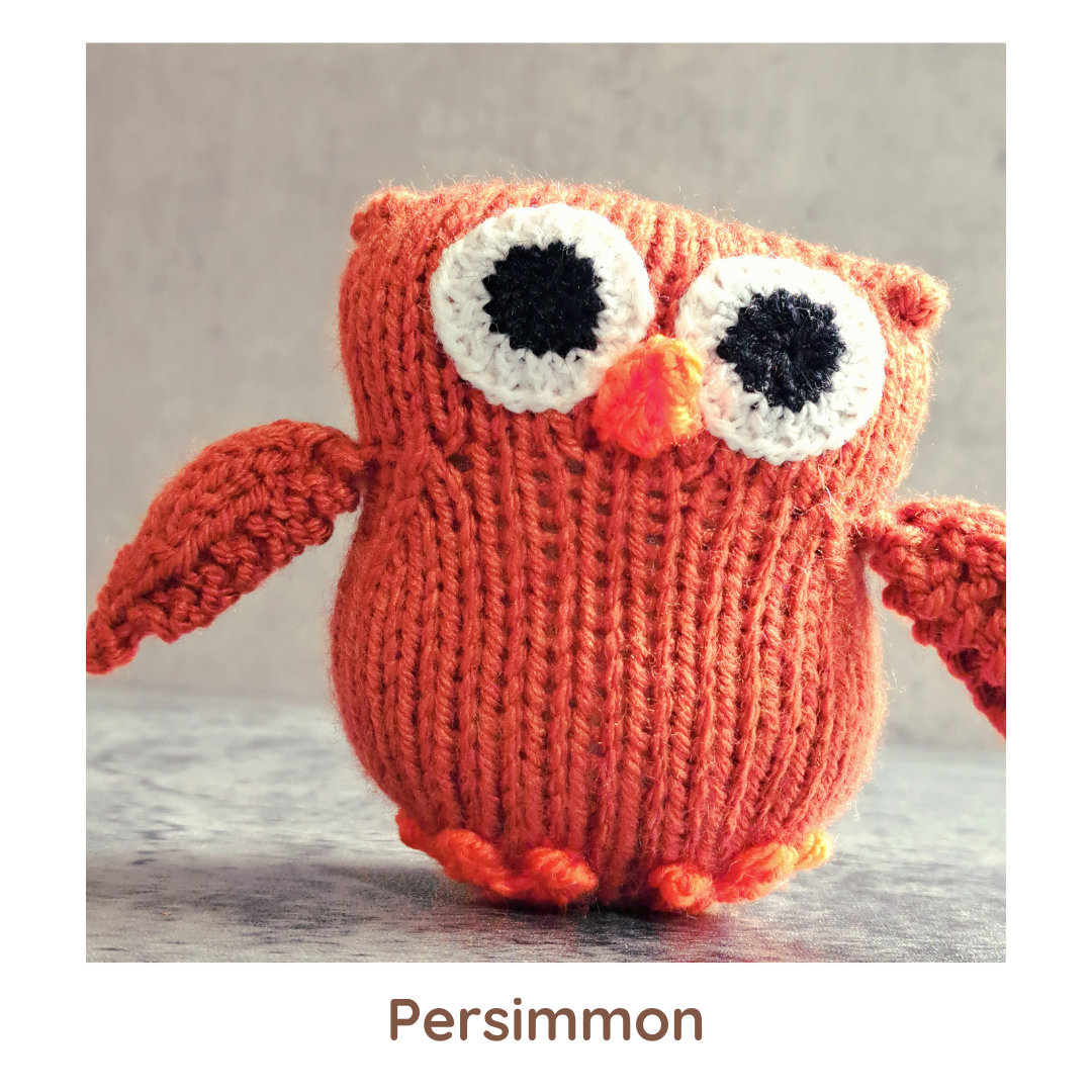 Handknit Owl Toy - Neutrals