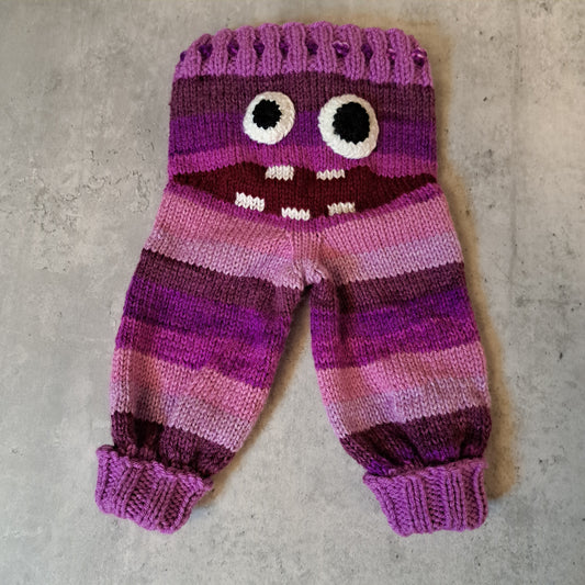 Handknit Monster Pants - 3-6 months size (25-03)