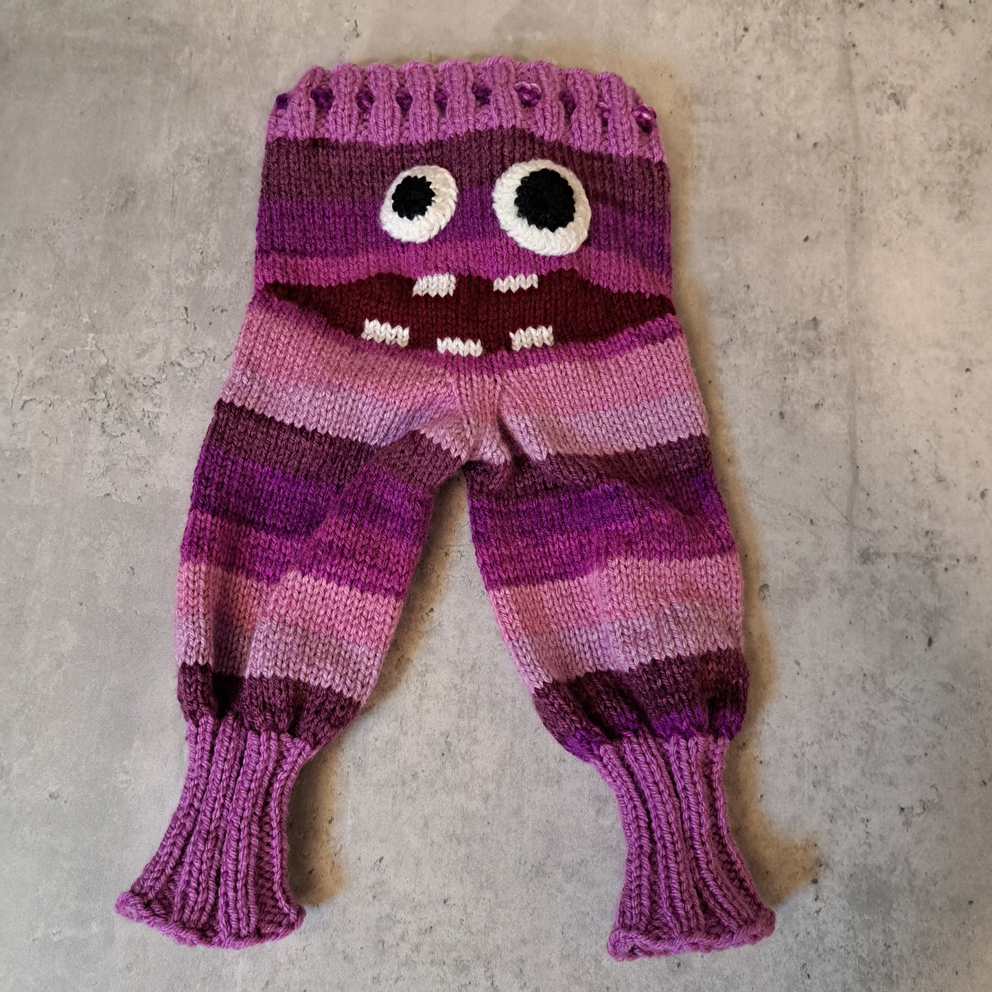 Handknit Monster Pants - 3-6 months size (25-03)
