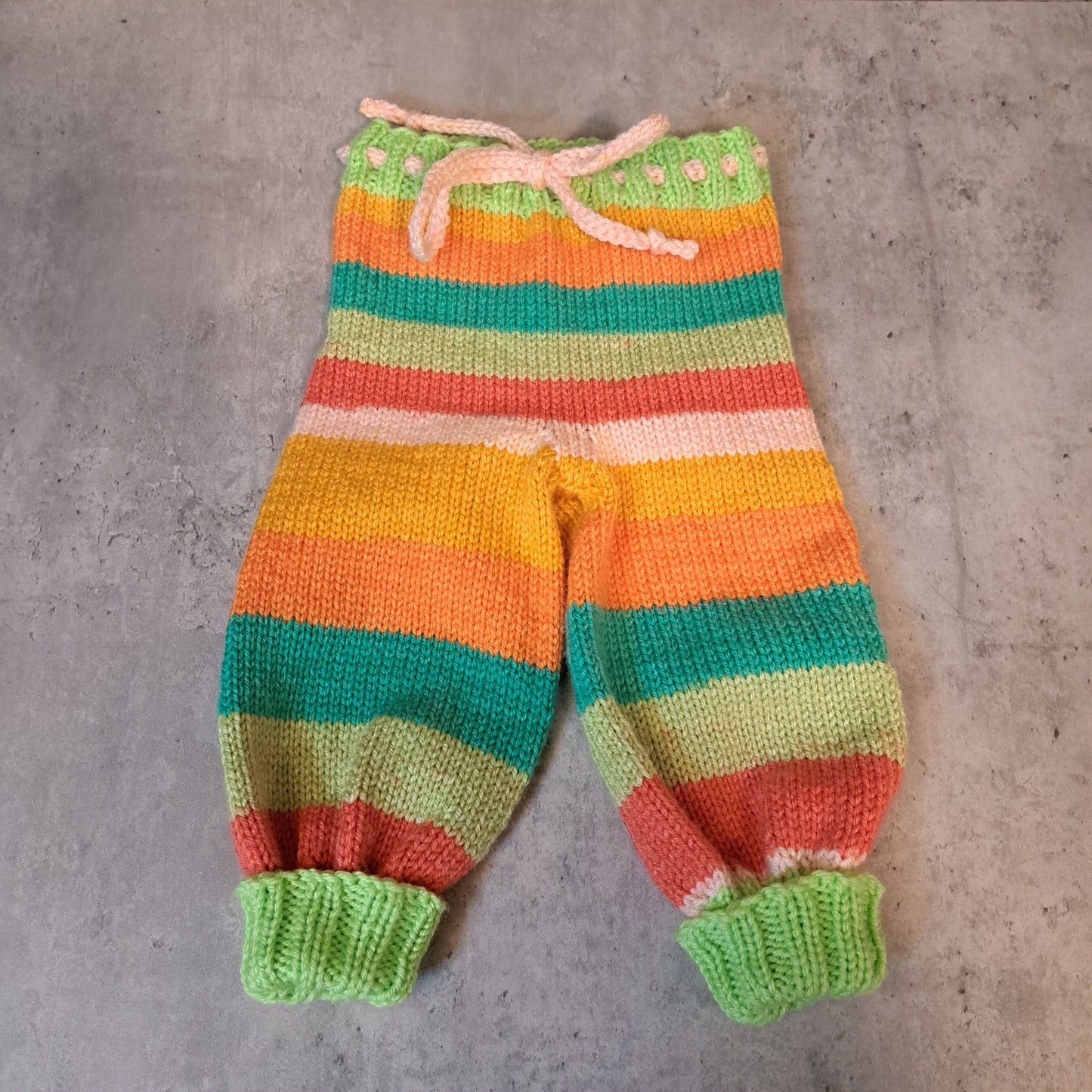 Handknit Monster Pants - 9-12 months size (25-04)