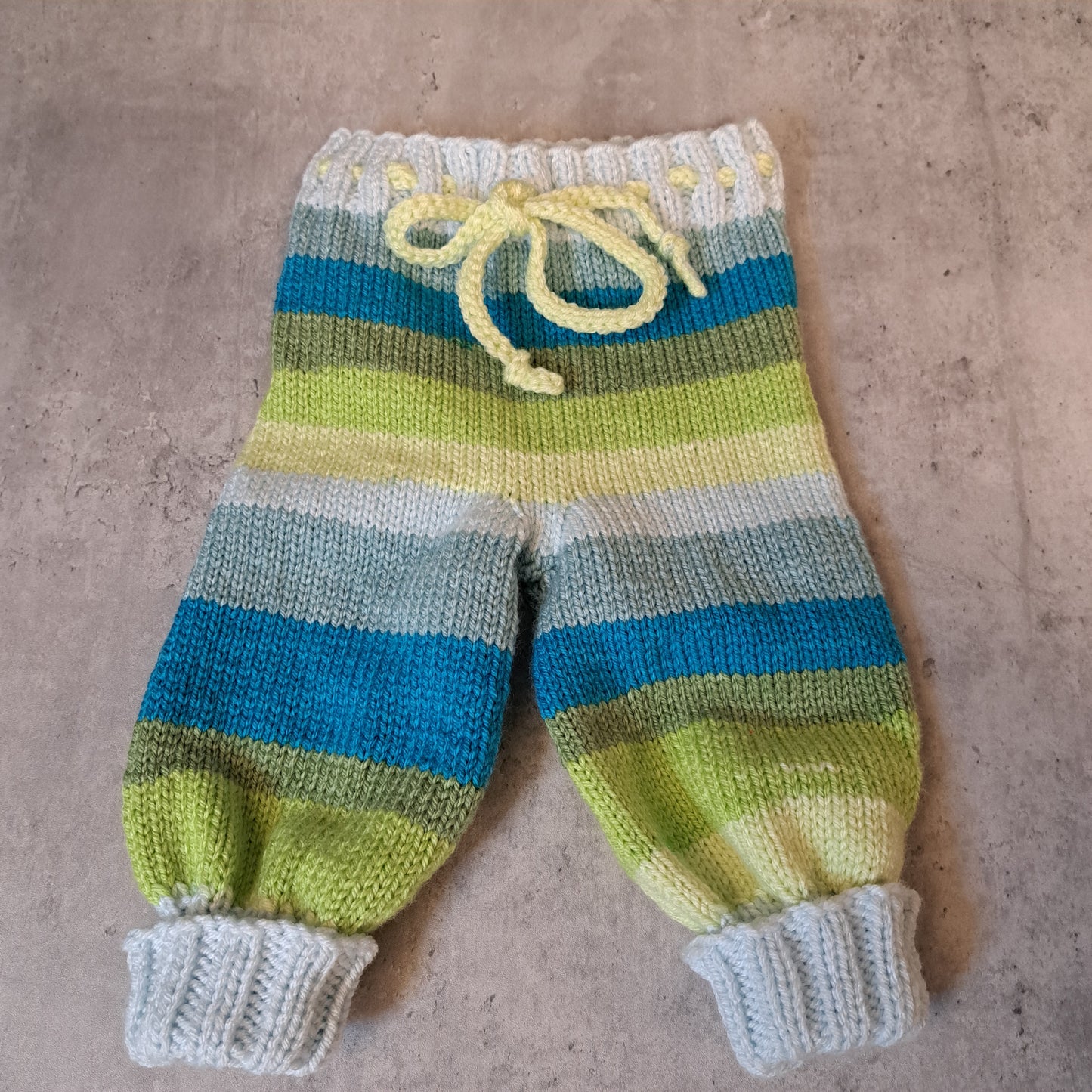 Handknit Monster Pants - 6-9 months size (25-02)