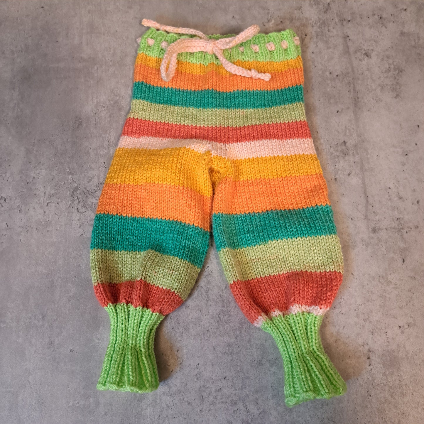 Handknit Monster Pants - 9-12 months size (25-04)