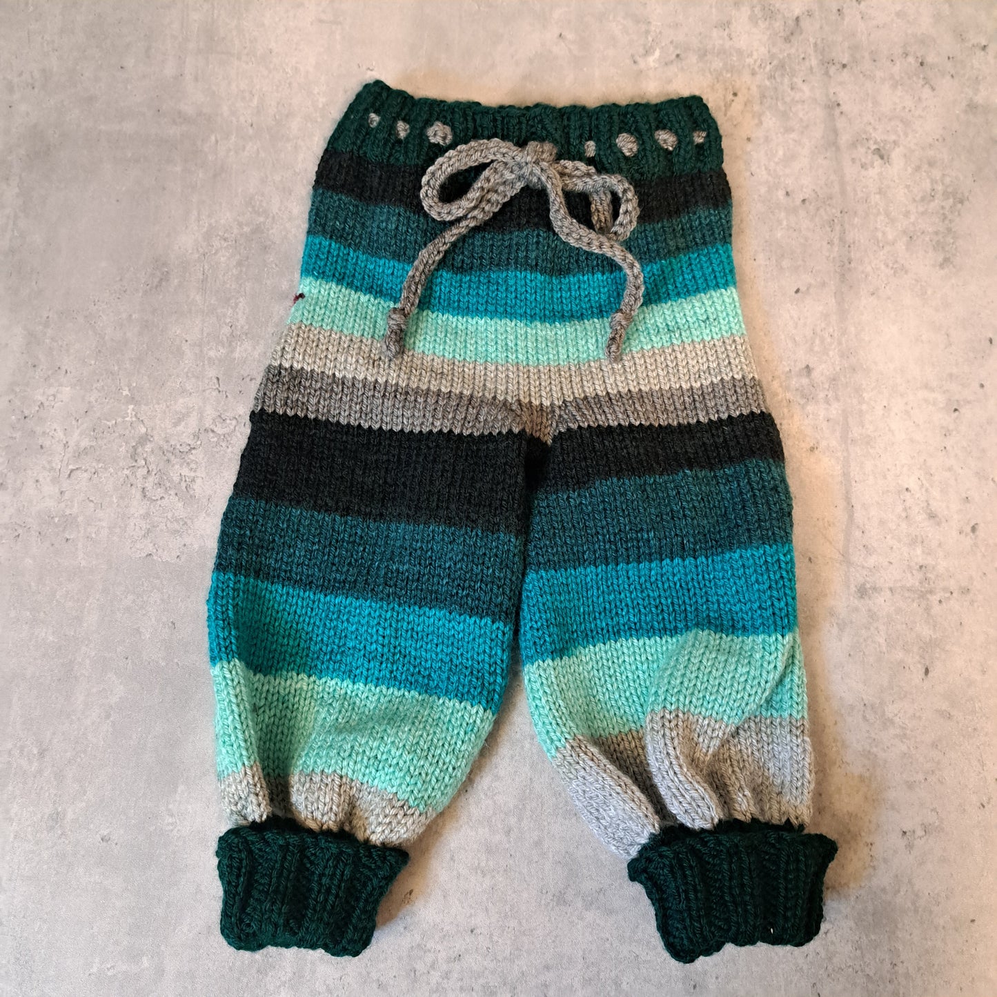 Handknit Monster Pants - 9-12 months size (25-03)