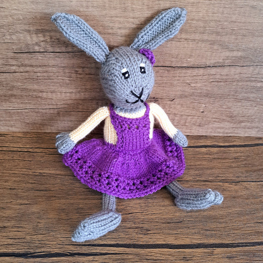 Handknit Bunny Toy