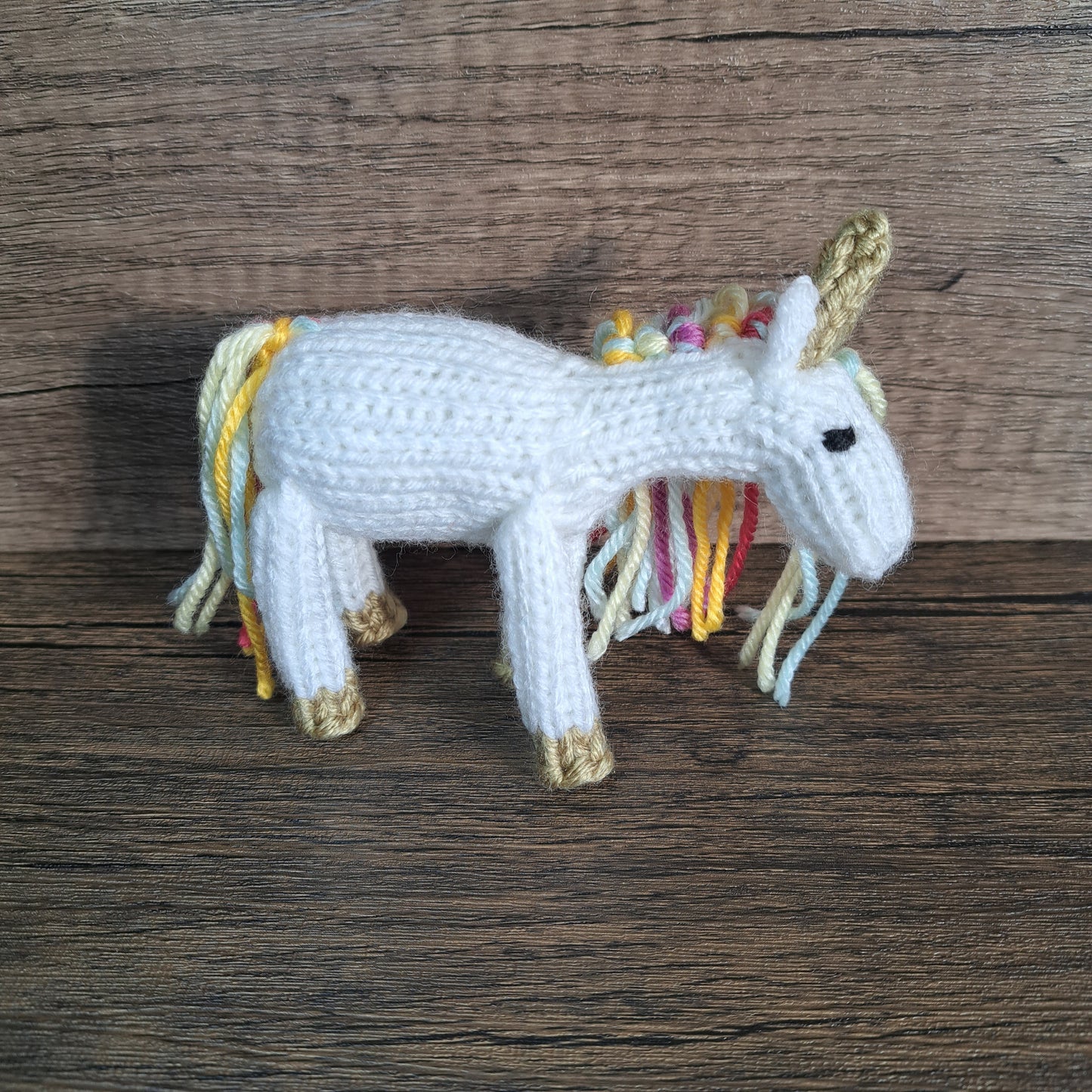 Handknit Unicorn Toy