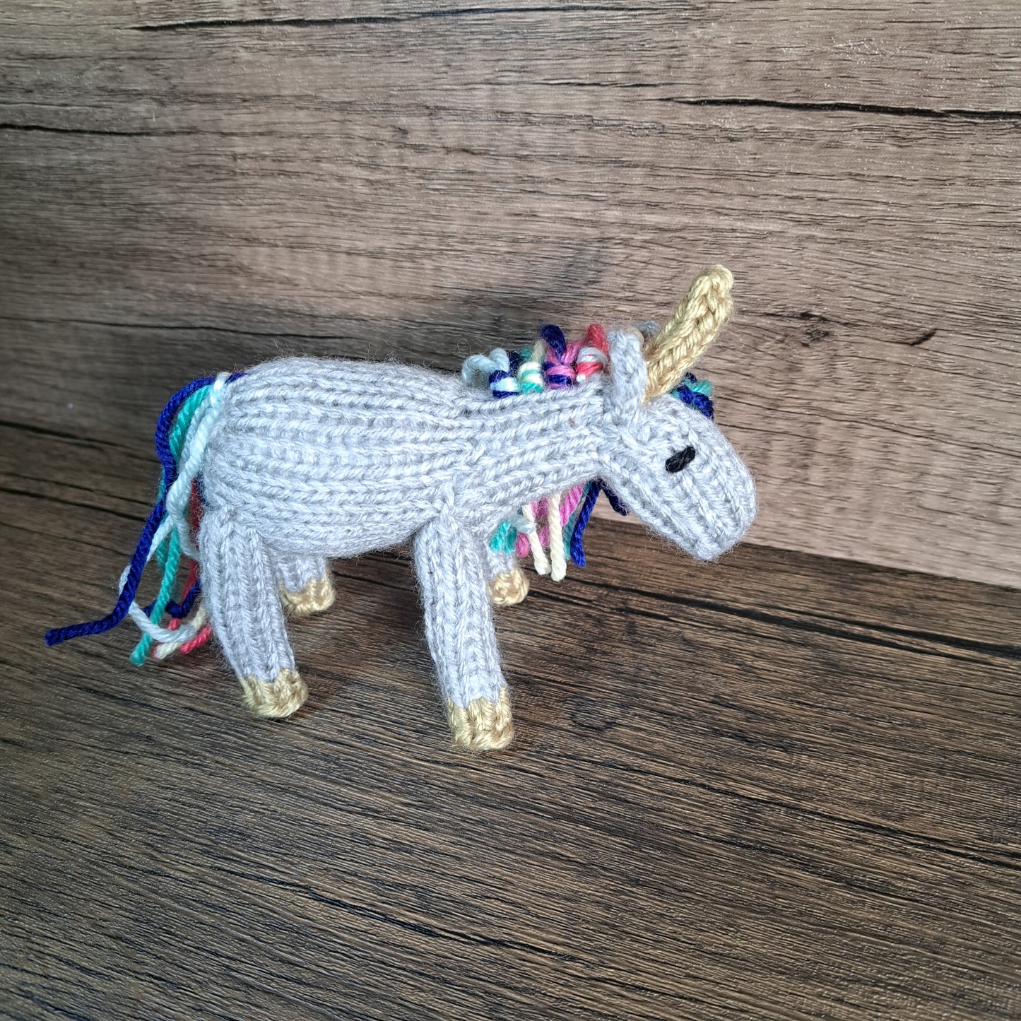 Handknit Unicorn Toy