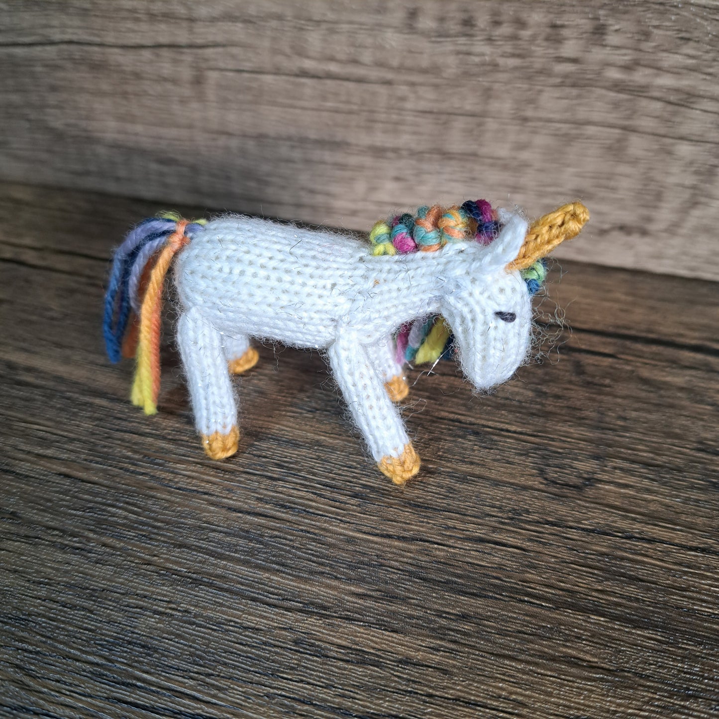 Handknit Unicorn Toy