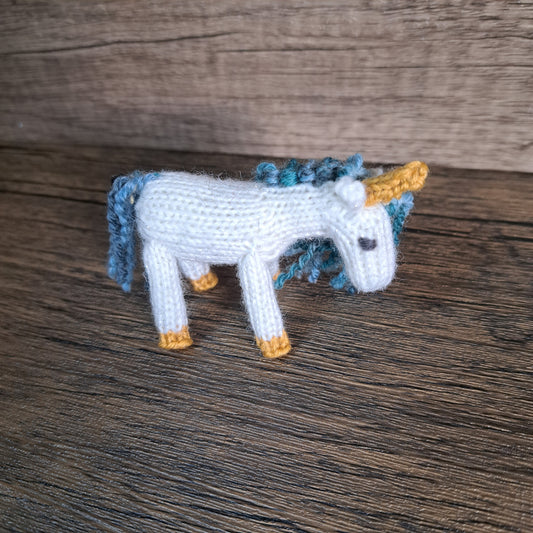 Handknit Unicorn Toy