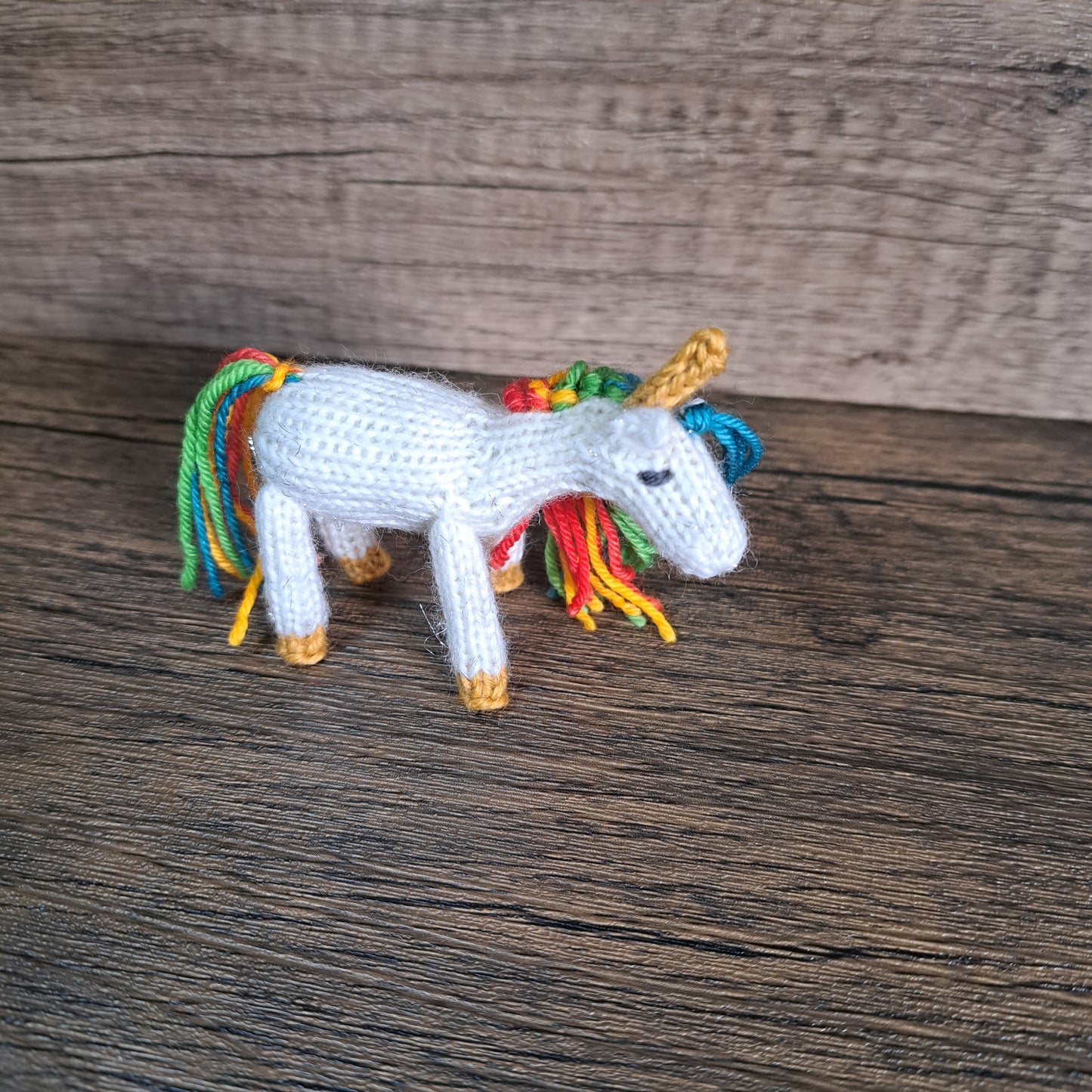 Handknit Unicorn Toy