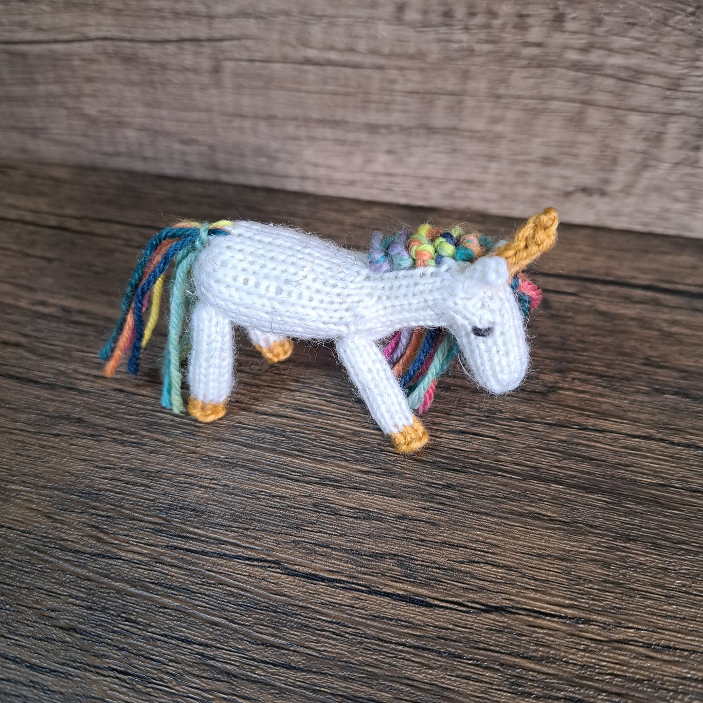 Handknit Unicorn Toy