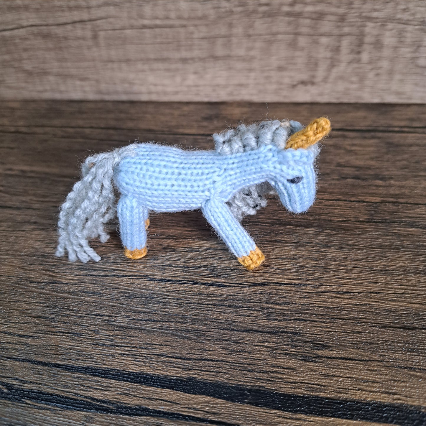 Handknit Unicorn Toy