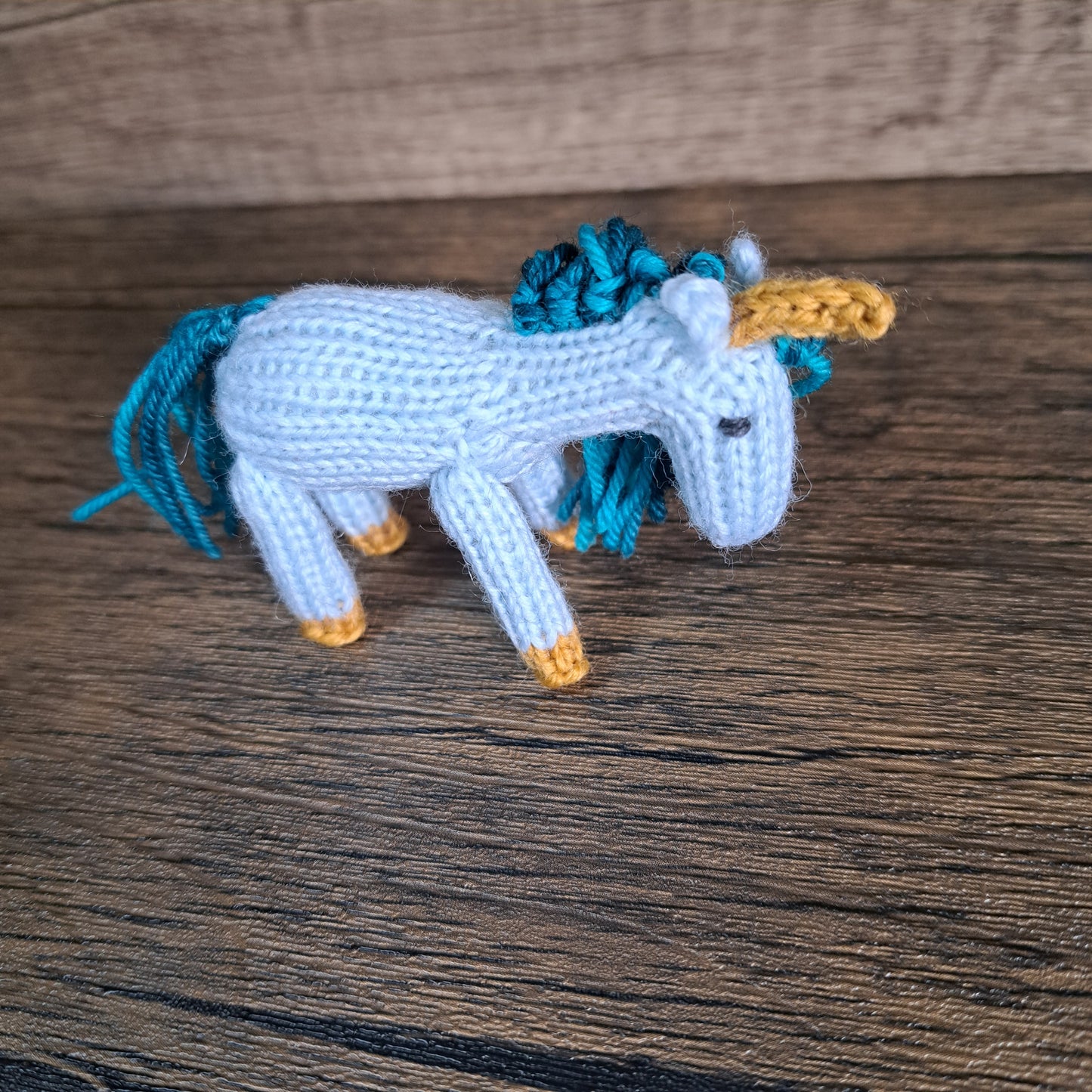 Handknit Unicorn Toy