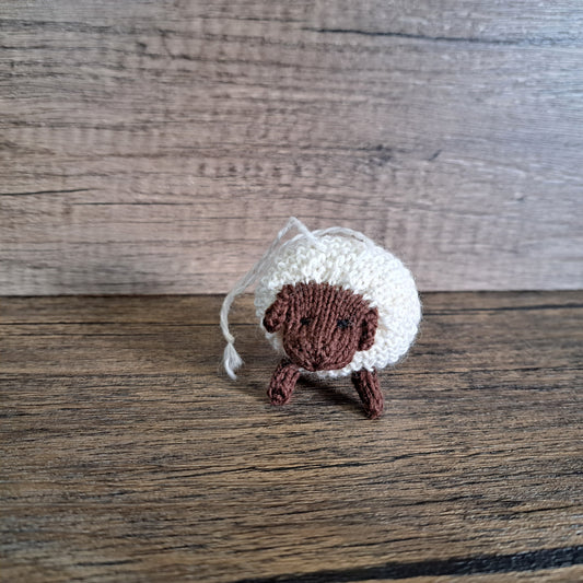 Handknit Sheep Ornaments