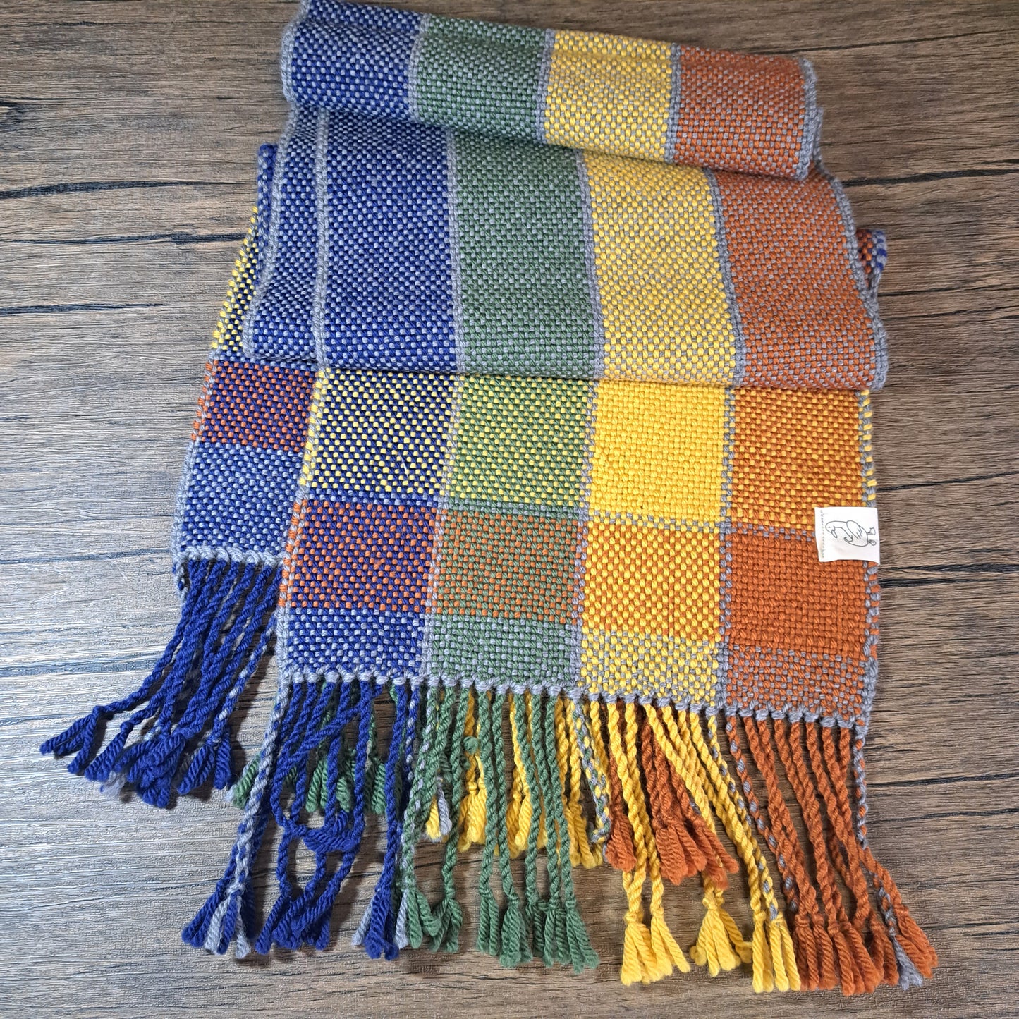 Handwoven Colorblock Scarf