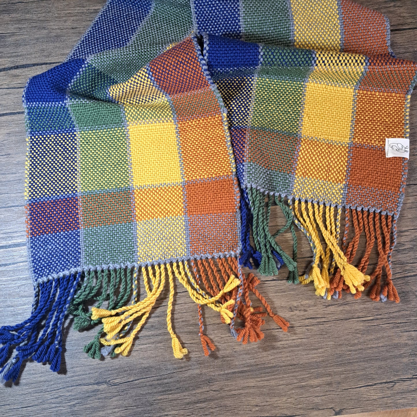 Handwoven Colorblock Scarf