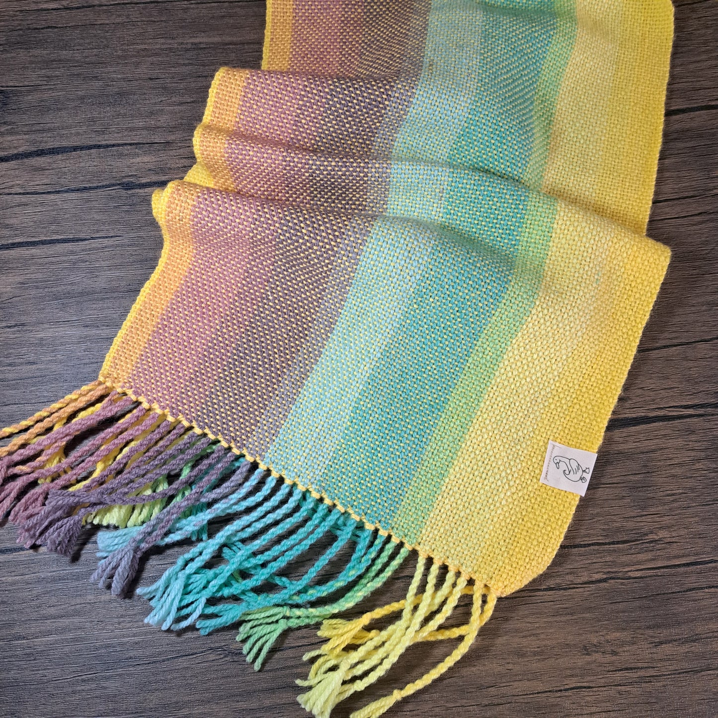 Handwoven Valkyrie Cotton and Acrylic Scarf