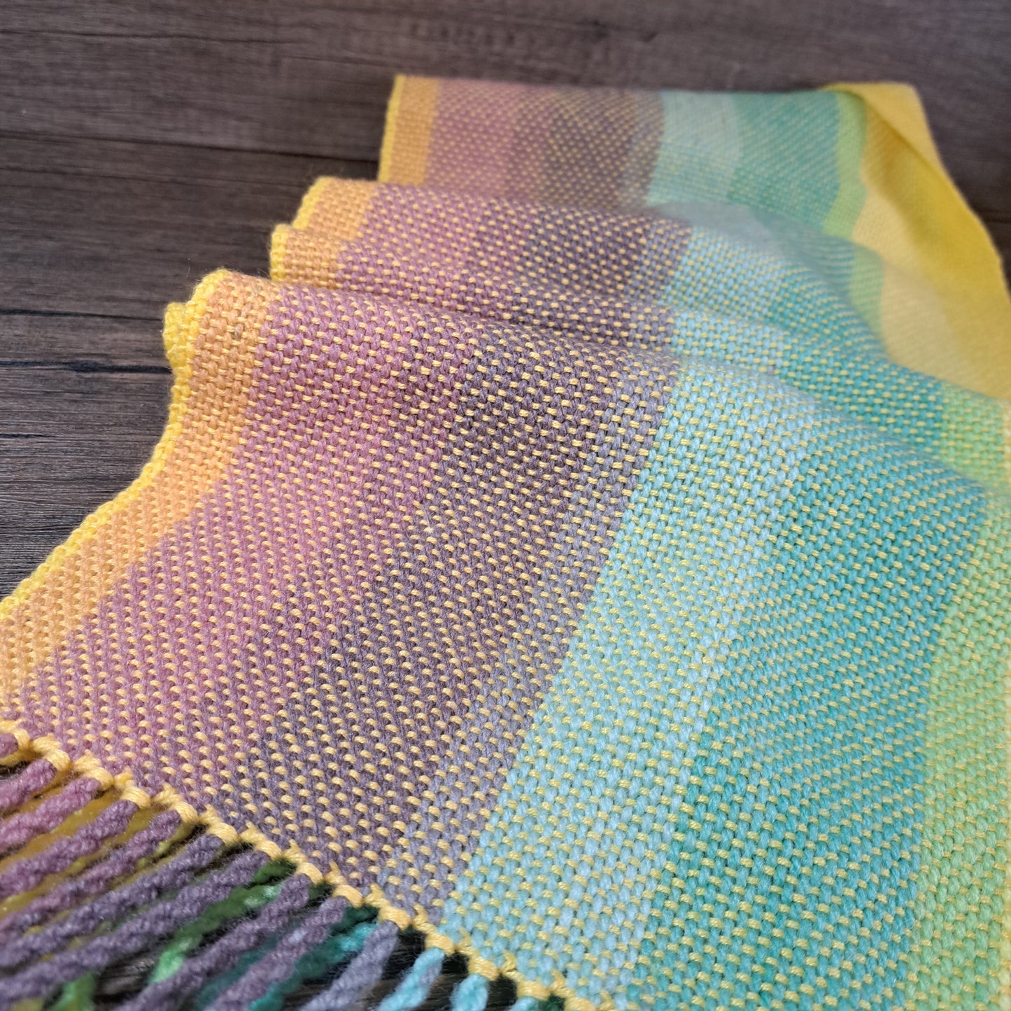 Handwoven Valkyrie Cotton and Acrylic Scarf