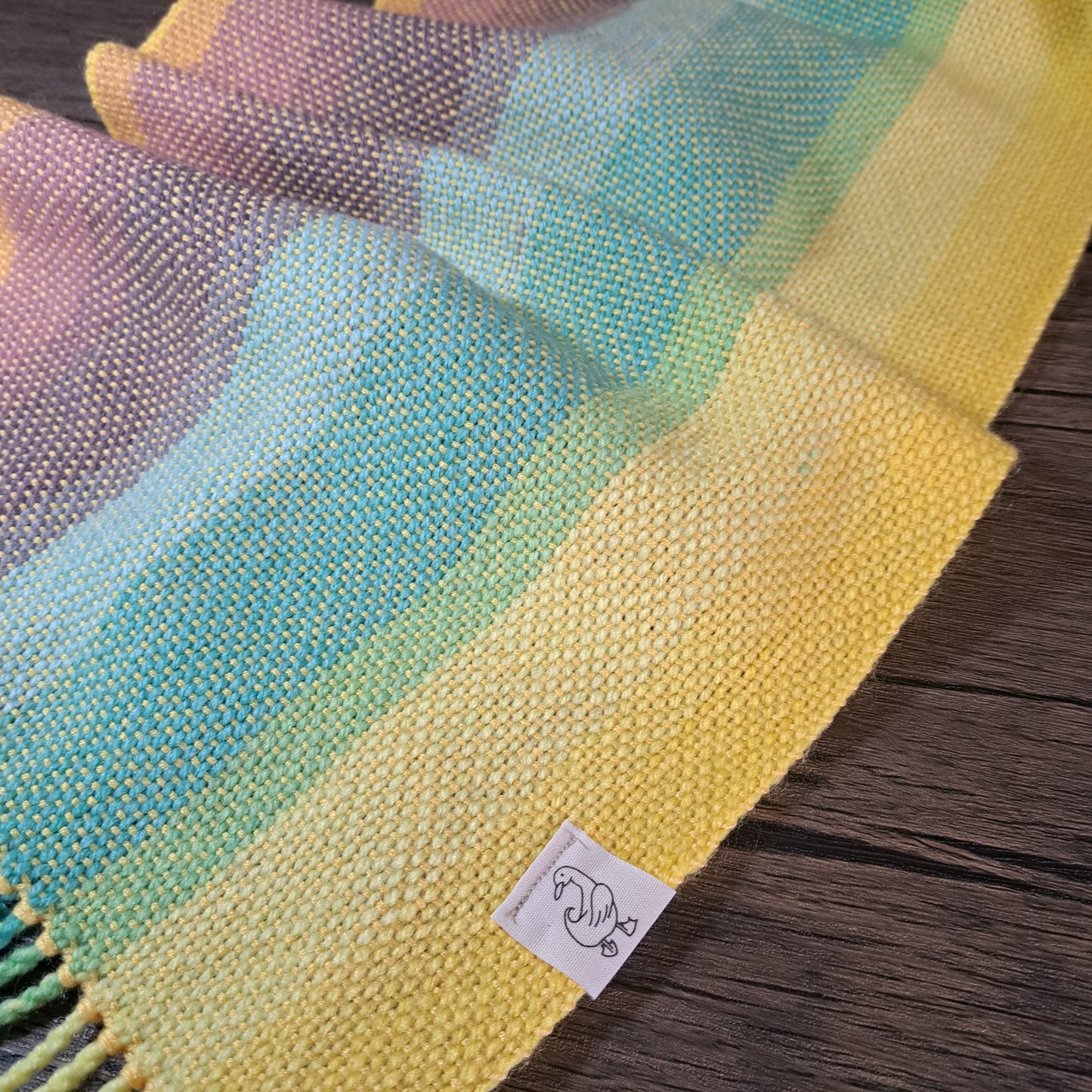 Handwoven Valkyrie Cotton and Acrylic Scarf