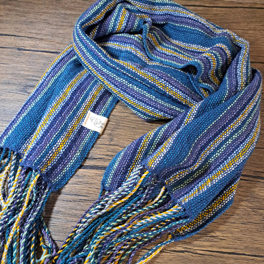 Handwoven Navy+ Lightweight Scarf