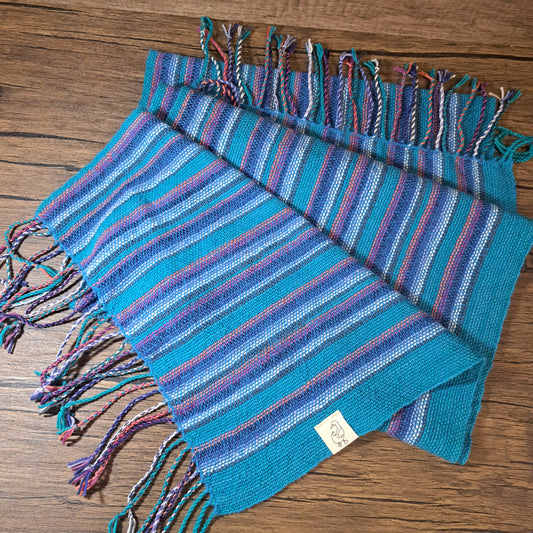 Handwoven Electric Blue+ Lightweight Scarf